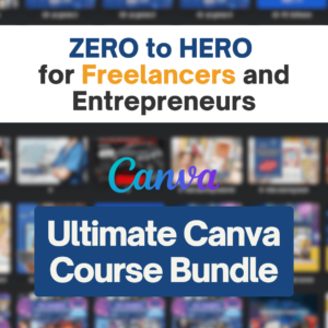 THE UTIMATE CANVA BUNDLE - 14 CANVA LEARNING MATERIALS & COURSES